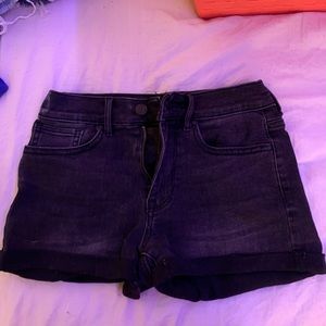 Black Jean Shorts Pacsun